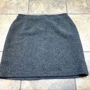 J. Jill Classic Gray Wool Blend Skirt Size 14